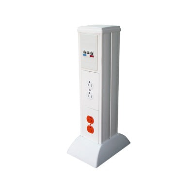 Mini Columna para Concentrar, Distribuir y Ordenar Cables de Energía Eléctrica o Puertos de Datos de Telecomunicaciones (10000-01000)