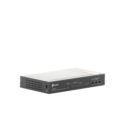 Switch PoE+ No Administrable / De Escritorio 8 puertos 10/100 Mbps / 4 puertos PoE af/at Inteligente / Presupuesto 66 W / Hasta 250 metros