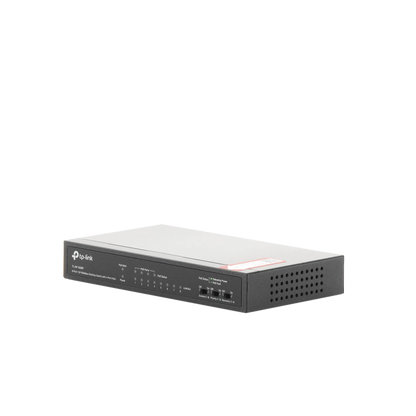 Switch PoE+ No Administrable / De Escritorio 8 puertos 10/100 Mbps / 4 puertos PoE af/at Inteligente / Presupuesto 66 W / Hasta 250 metros