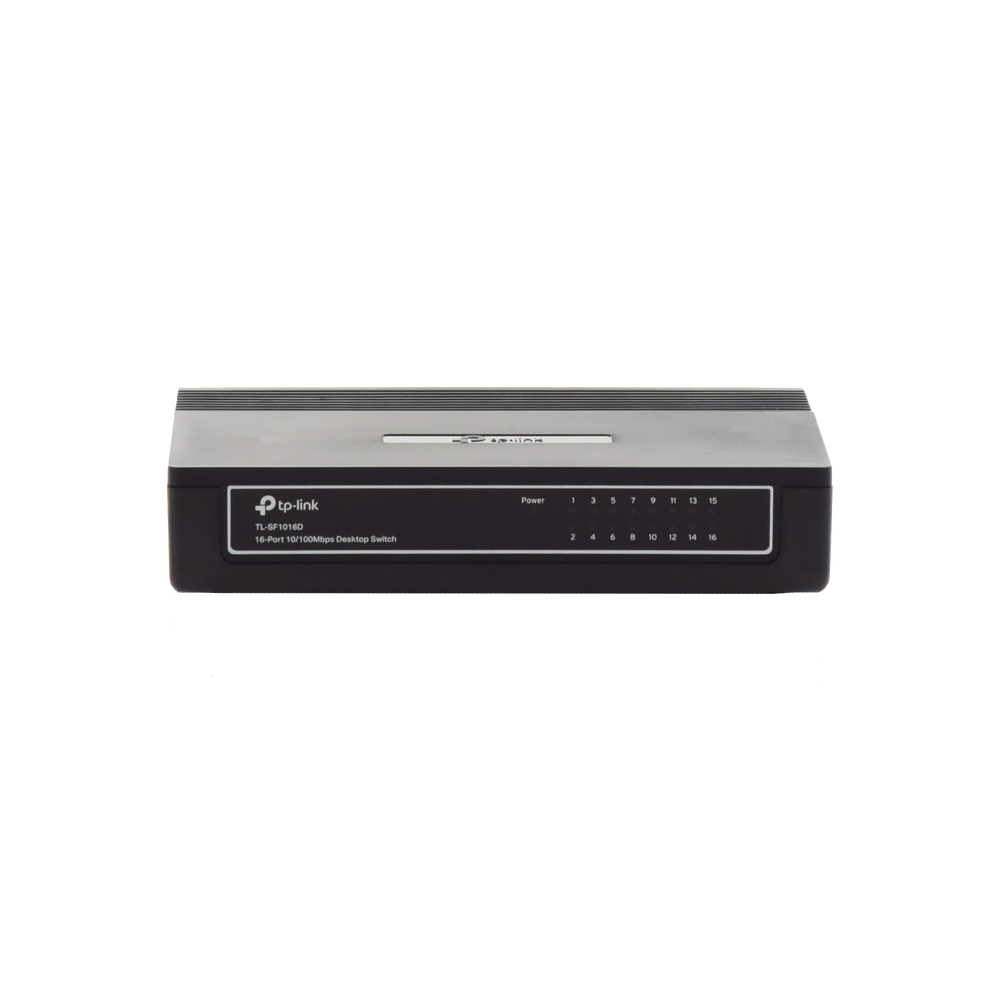 Switch no administrable de 16 puertos 10/100 Mbps para escritorio