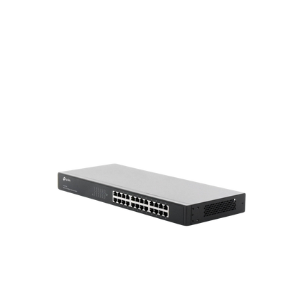 Switch no administrable de 24 puertos 10/100 Mbps para montaje en rack