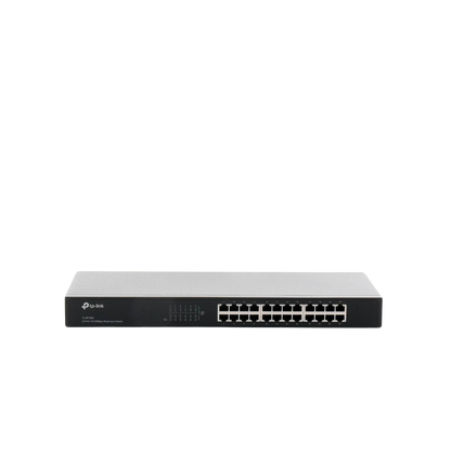 Switch no administrable de 24 puertos 10/100 Mbps para montaje en rack