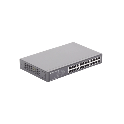 Switch no administrable de 24 puertos 10/100 Mbps para escritorio/rack