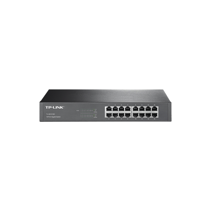 Switch Gigabit no administrable de 16 puertos 10/100/1000 Mbps para escritorio/rack