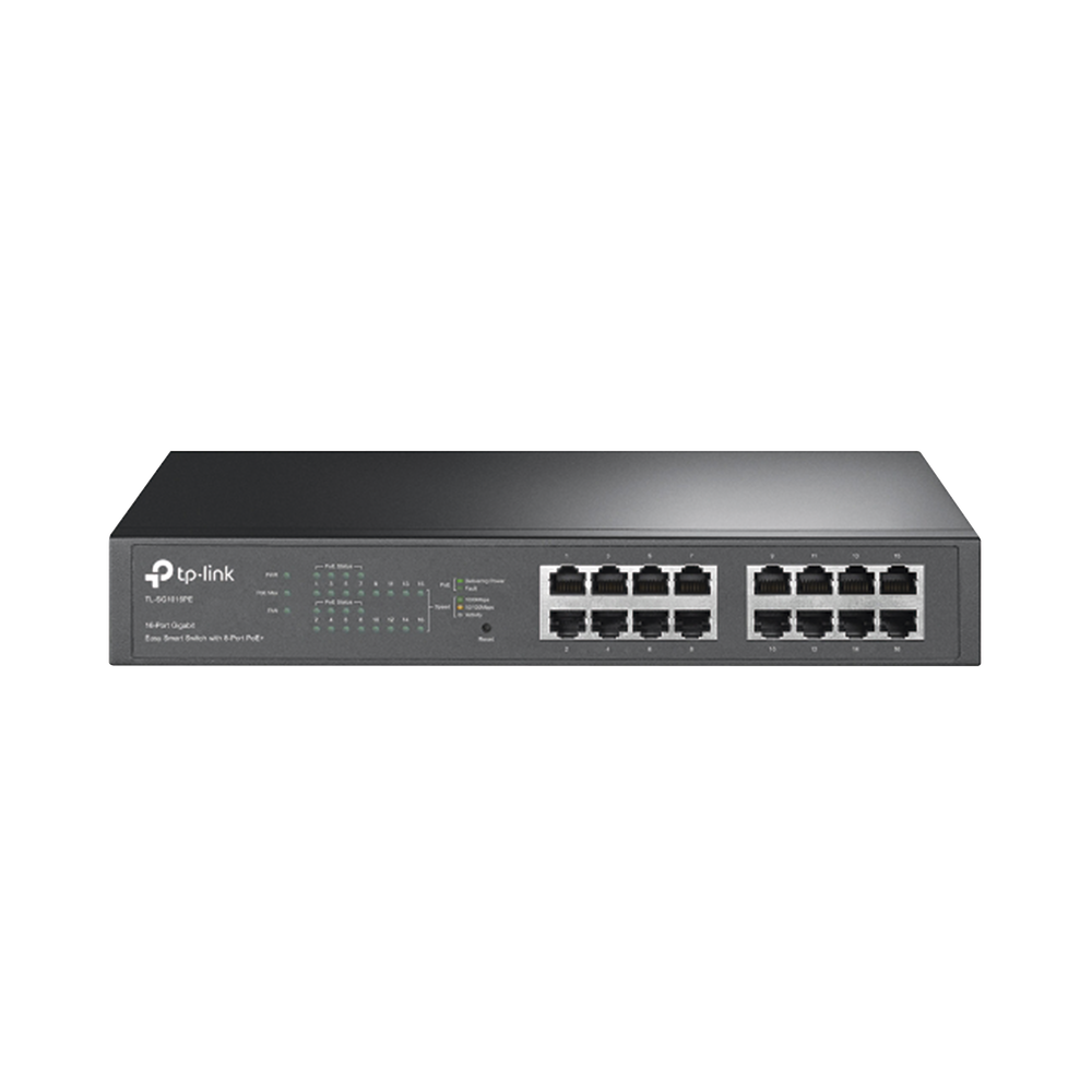 Switch Easy Smart PoE+, 16 puertos 10/100/1000Mbps, 8 puertos PoE+, 150W