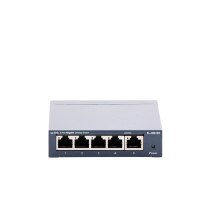 Switch Gigabit no administrable de 5 puertos 10/100/1000 Mbps