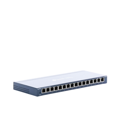 Switch Gigabit no administrable de 16 puertos 10/100/1000 Mbps para escritorio