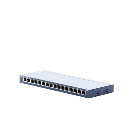 Switch Gigabit no administrable de 16 puertos 10/100/1000 Mbps para escritorio