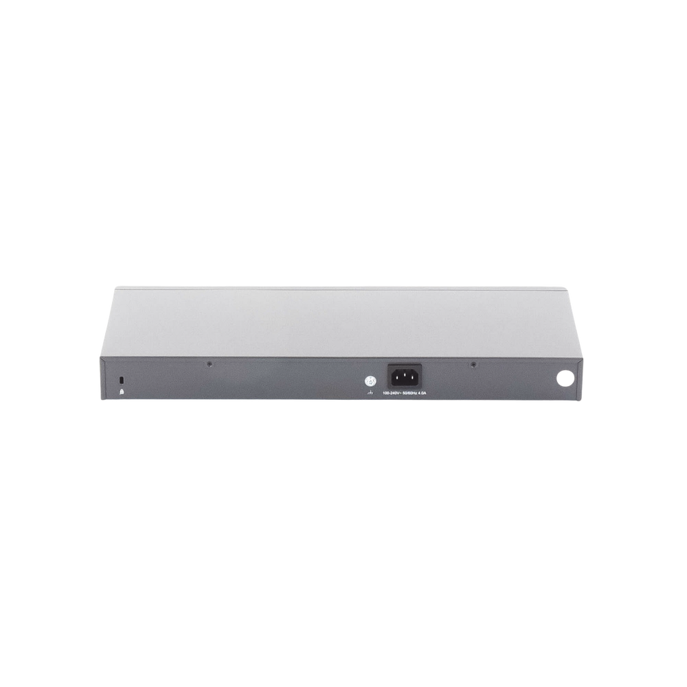 Switch no administrable de 16 puertos 10/100/1000Mbps y PoE af/at, 2 puertos SFP hasta 250W.