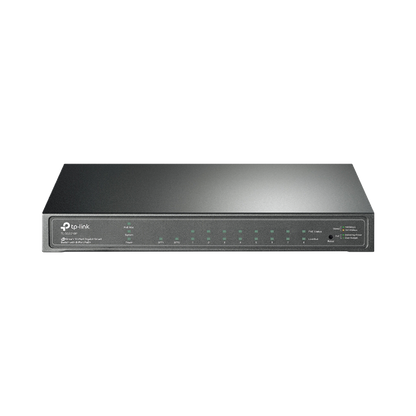 Switch PoE JetStream SDN Administrable 8 puertos 10/100/1000 Mbps + 2 puertos SFP, 8 puertos PoE, 61W, administración centralizada OMADA SDN