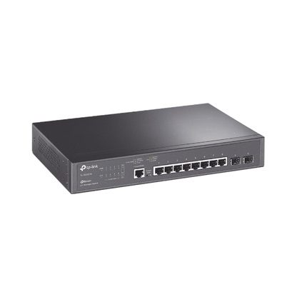 Switch JetStream SDN Administrable 8 puertos 10/100/1000 Mbps + 2 puertos SFP, administración centralizada OMADA SDN