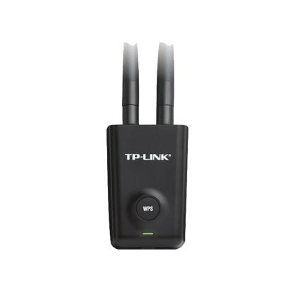 Adaptador de alta potencia USB  inalámbrico/ WiFi N 300 Mbps / Frecuencia de 2.4 GHz / 2 Antenas Externas de 5 dBi / Compatibilidad Windows y Linux