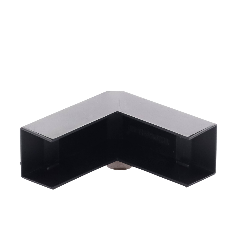 Esquinero Exterior Color Negro de PVC Auto Axtinguible, Para Canaleta TMK-1720-N-CC (5210-02003)