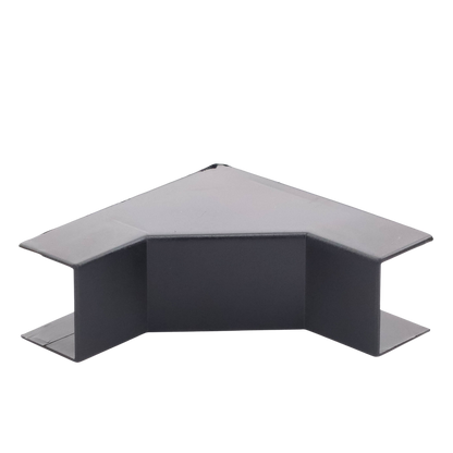 Esquinero Interior Color Negro de PVC Auto Axtinguible, Para Canaleta TMK-1720-N-CC (5220-02003)