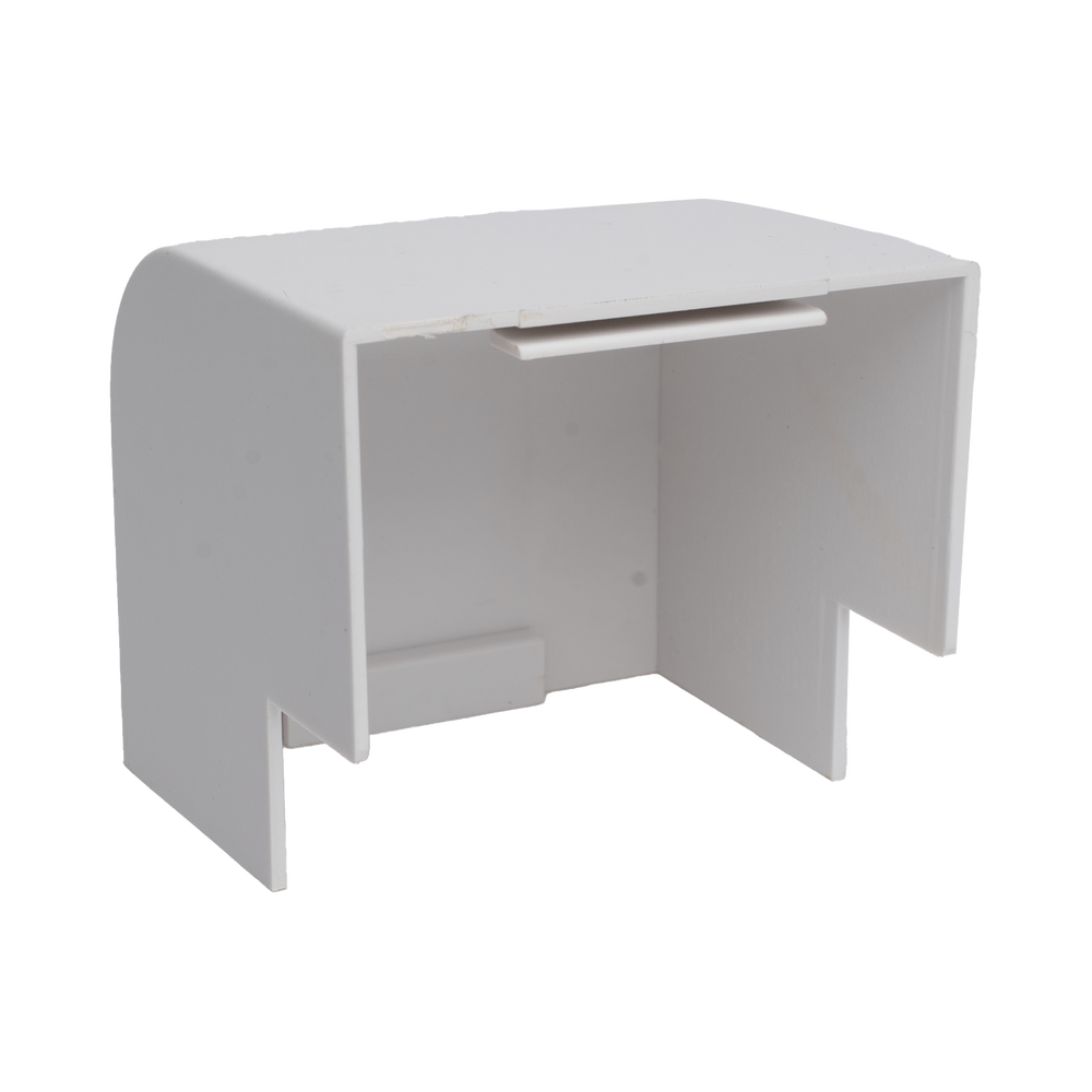 Esquinero Exterior Color Blanco de PVC Auto Axtinguible, Para Canaleta TMK-4577 (5510-02001)