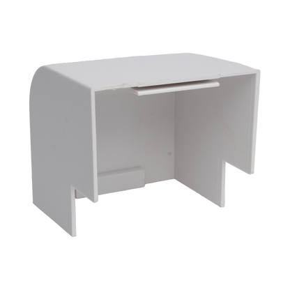 Esquinero Exterior Color Blanco de PVC Auto Axtinguible, Para Canaleta TMK-4577 (5510-02001)