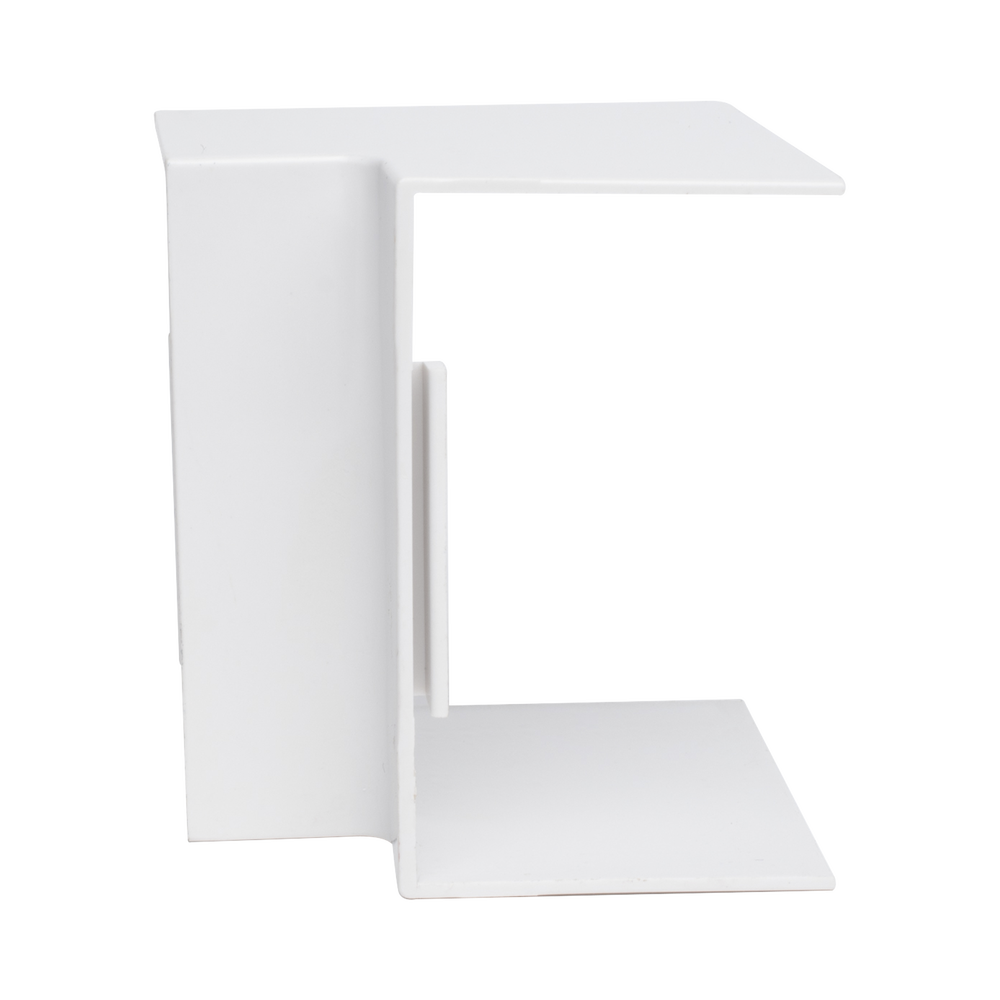 Esquinero Interior Color Blanco de PVC Auto Axtinguible, Para Canaleta TMK-4577 (5520-02001)