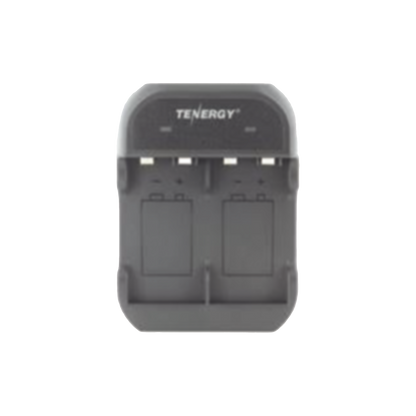 Cargador Rápido 2 Bahías / Baterías Ni-MH 9V / Cable USB Incluido / Adaptador de Corriente NO Incluido / Color Negro