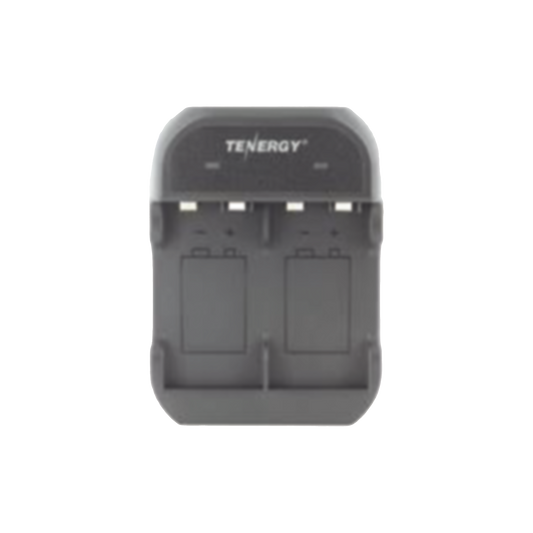 Cargador Rápido 2 Bahías / Baterías Ni-MH 9V / Cable USB Incluido / Adaptador de Corriente NO Incluido / Color Negro