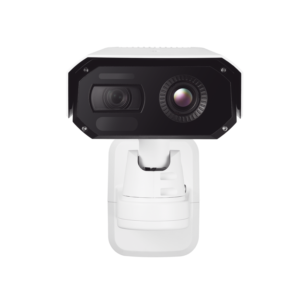 Camara IP Bi Espectral con lente visible resolucion 4K y lente termico con resolucion VGA