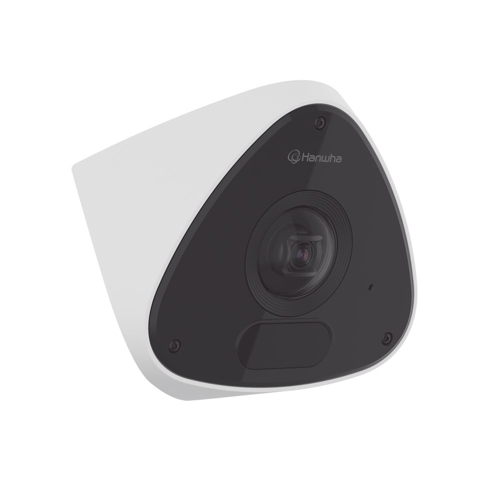 Cámara IP Antivandálica 3MP para Esquina con IA / Lente 2.39 mm 128° / H.265 & WiseStream II / Exterior IP66 / IK10+ / PoE