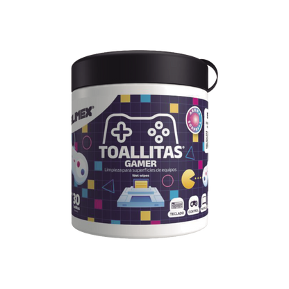 Toallitas Gamers, Excelente Opci�n Para Gamers Que Buscan Mantener Sus Consolas y Accesorios en Perfecto Estado, Libres de Suciedad y Protegidos Contra Bacterias