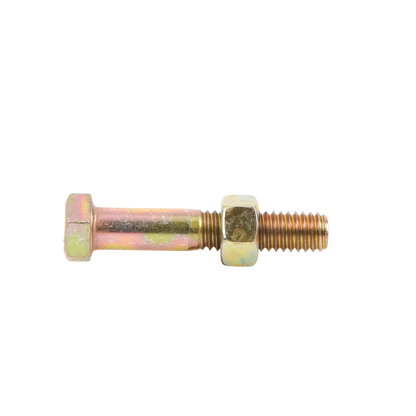 Paquete de 6 Tornillos Grado 5 con Tuercas Tropicalizadas de 3/8" x 2".