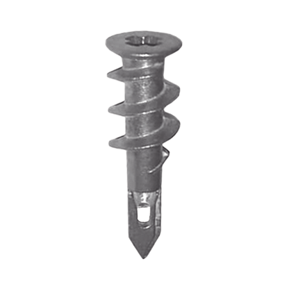 Taquete Métalico TPD Zinc con tornillo 8 x 1 1/4", Ideal para Uso con carteles publicitarios, Electrodomésticos
