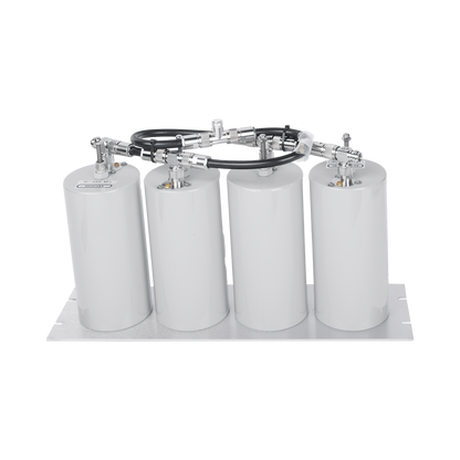 Duplexer Pasa Banda-Rechazo de Banda, 400-470 MHz, 4 Cavidades (4"Dia.) 5 MHz, 250 Watt, N Hembra