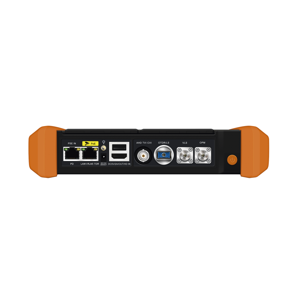Tester Profesional OTDR y Video | Fibra Óptica | Cámaras IP | Cableado y Redes| Pantalla 5.4" Táctil | Soporta 4K/8K | HDMI/VGA | Medidor Potencia Óptica | Alcance 150KM | Localizador Fallos VFL | PoE Integrado | WiFi | In