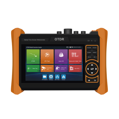 Tester Profesional OTDR y Video | Fibra Óptica | Cámaras IP | Cableado y Redes| Pantalla 5.4" Táctil | Soporta 4K/8K | HDMI/VGA | Medidor Potencia Óptica | Alcance 150KM | Localizador Fallos VFL | PoE Integrado | WiFi | In