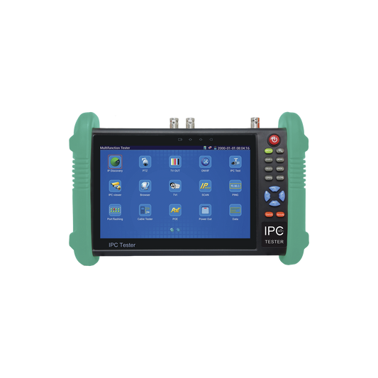 Probador de Video con Pantalla LCD de 7" para IP / HD-TVI (TurboHD) / Análogo, ONVIF, Wi-Fi, Scanner IP