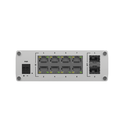 Switch Industrial No-Administrable 8 puertos Gigabit, 2 SFP 1G