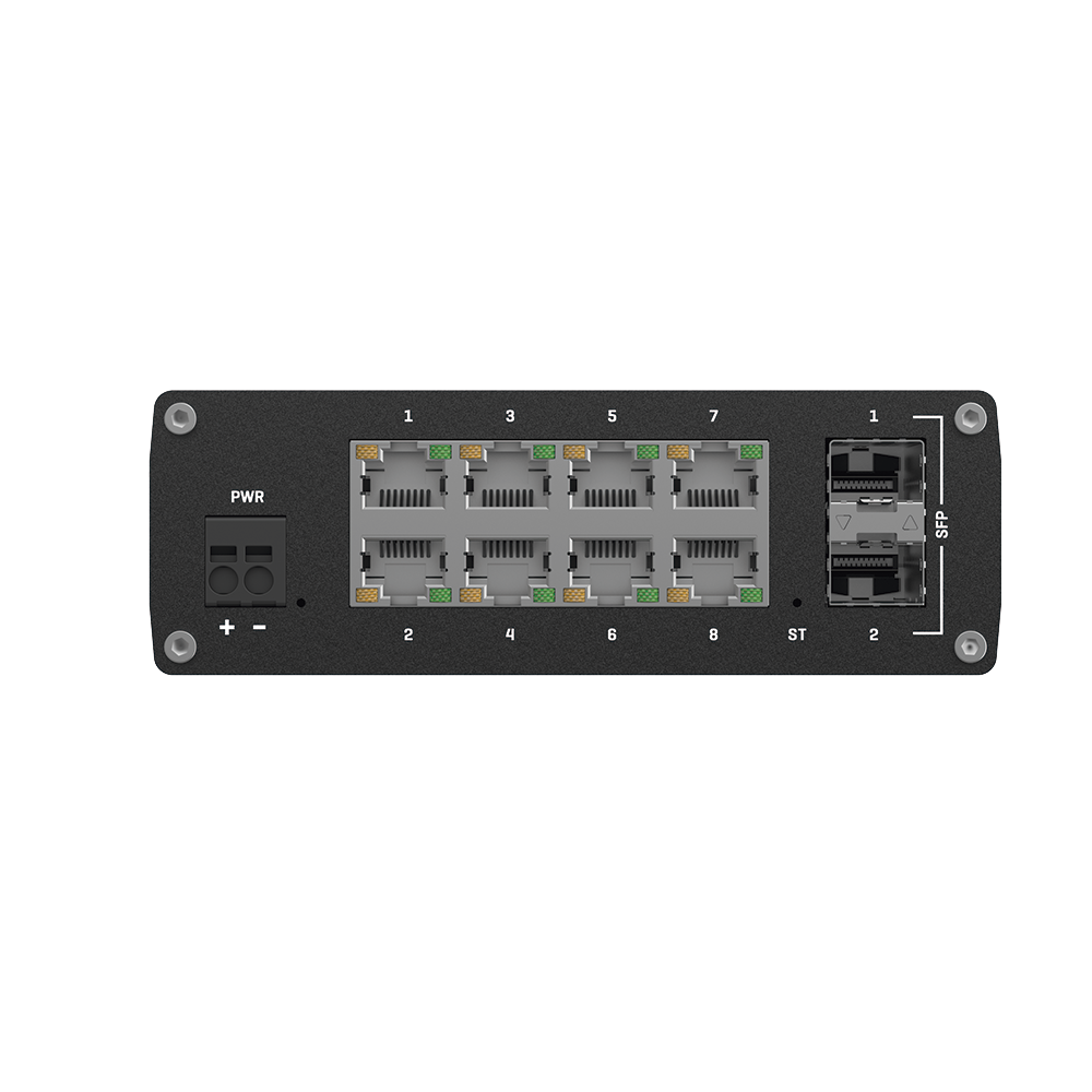 Switch Industrial Administrable L2, 8 puertos GE + 2 SFP, Soporta Profinet