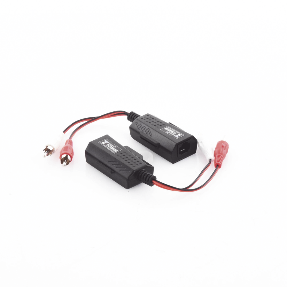 Balun Extensor de Audio Analogo Estereo RCA a RJ45 / Distancia 800 Metros (2625 Pies) / Cable CAT5-6 / Conector 100% Cobre / Protección TVS, Calidad Premium