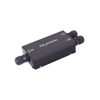 Extensor PoE/ 100 Metros / Intemperie (IP66) / 60 Watts / 1 puerto @ 2 salidas a 30 W  / No requiere fuente de alimentación adicional