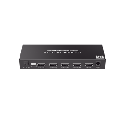 Splitter HDMI 1X4 | Velocidad de trasmisión 48 Gbps| Resolución 8K | Salida de audio| HDCP 2.3