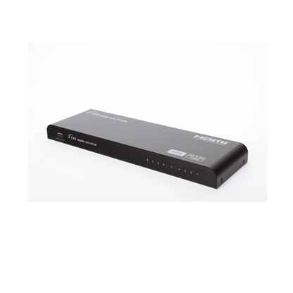 Splitter HDMI 4K de 1 Entrada a 8 Salidas (Simultaneas) | Soporta 4K×2K | Ajuste de resoluciones EDID | HDR | HDMI 2.0 |  HDCP 2.2 | Permite mezclar pantallas en 4K y 1080P