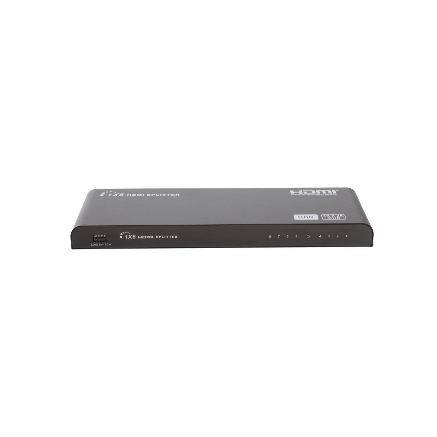 Splitter HDMI 4K de 1 Entrada a 8 Salidas (Simultaneas) | Soporta 4K×2K | Ajuste de resoluciones EDID | HDR | HDMI 2.0 |  HDCP 2.2 | Permite mezclar pantallas en 4K y 1080P