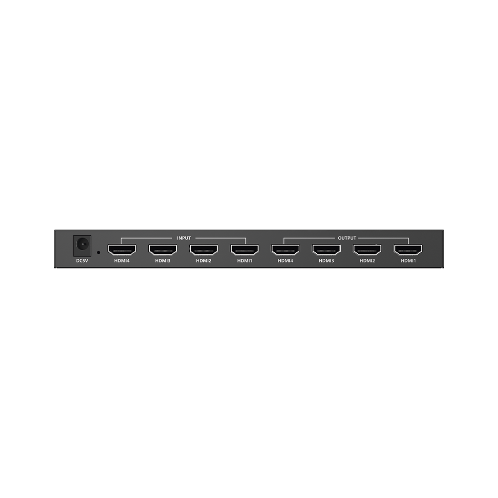 Matricial 4x4 HDMI | 4K@60Hz | Soporta HDR10 | Configuración EDID | Múltiples Modos de Conmutación