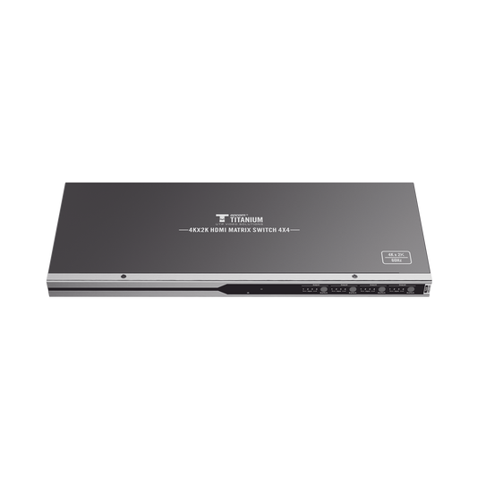 MATRICIAL 4 x 4 / 4 Entradas y 4 Salidas en HDMI /  4K × 2K @ 60Hz / 18Gbps / HDMI 2.0 / HDCP 2.2 / 3D / Conmutación por Botón, RS232 o Control Remoto / IDEAL PARA CENTROS DE MONITOREO, COMPARACION Y ANALISIS.