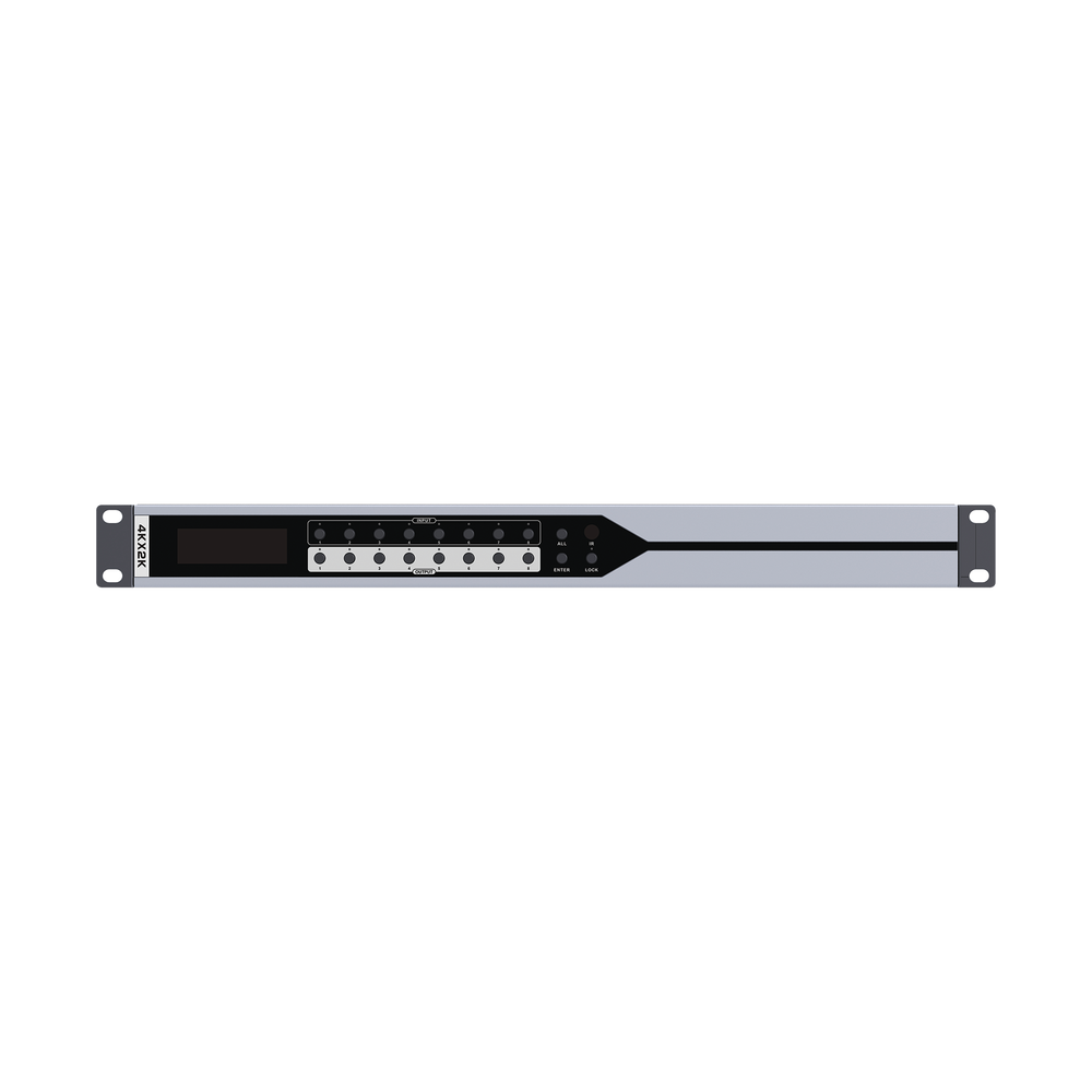 MATRICIAL DE VIDEO HDMI 8 x 8 / 8 Entradas y 8 Salidas en HDMI /  4K @ 30Hz / 10.2 Gbps / HDMI 1.4 / HDCP 1.4 / 3D / Conmutación por Botón, RS232 o Control Remoto / IDEAL PARA CENTROS DE MONITOREO, COMPARACION Y ANALISIS.