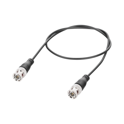 Cable Coaxial Armado con Conector BNC (Video) / Longitud de 1.5 Metros (4.92 Pies) / Optimizado para Cámaras 4K / Uso en Interior