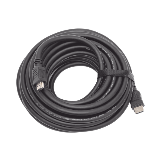 Cable HDMI de 10 Metros (32.81 pies) (High Speed) / Resolución 4K / Soporta Canal de Retorno de Audio (ARC) / Soporta 3D / Blindado para Reducir Interferencia / Chapado en Oro / Alta Resistencia y Durabilidad