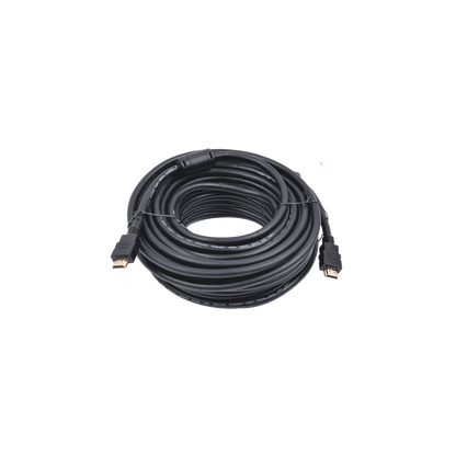 Cable HDMI de 20 Metros (65.62 Pies) (High Speed) / Resolución 4K / Soporta Canal de Retorno de Audio (ARC)/ Soporta 3D / Blindado para Reducir Interferencia / Chapado en Oro / Alta Resistencia y Durabilidad.