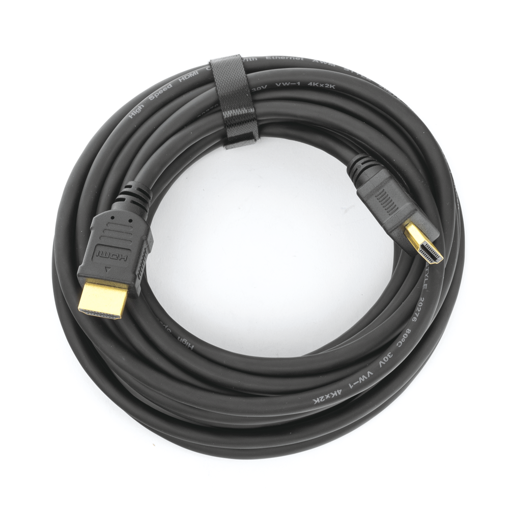 Cable HDMI de 5 Metros (16.40 pies) (High Speed) / Resolución 4K / Soporta Canal de Retorno de Audio (ARC)/ Soporta 3D / Blindado para Reducir Interferencia / Chapado en Oro / Alta Resistencia y Durabilidad.
