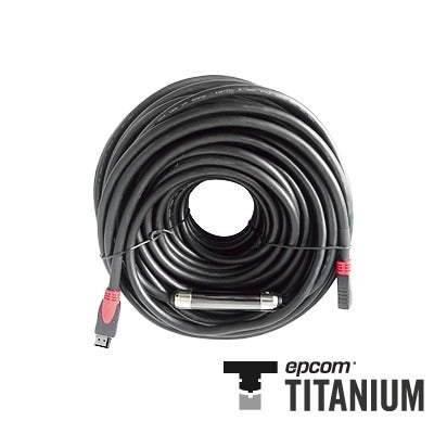 Cable HDMI de 20 Metros (65.62 Pies) (High Speed) / Resolución 4K / Soporta Canal de Retorno de Audio (ARC)/ Soporta 3D / Blindado para Reducir Interferencia / Chapado en Oro / Alta Resistencia y Durabilidad.
