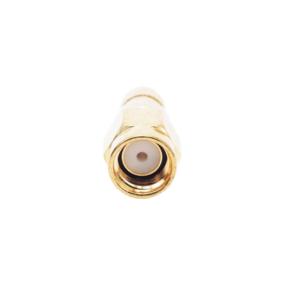 Conector SMA Macho Inverso de Anillo Plegable para Cables RG-8/X, LMR-240, 9258, Oro/ Oro/ Teflón.â€&lsaquo;