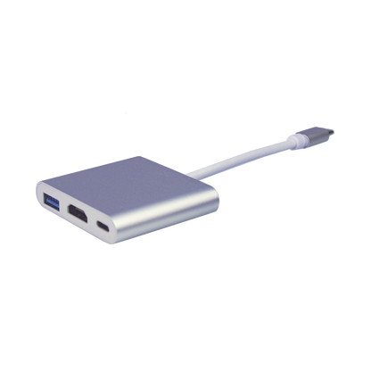Adaptador Multipuerto USB-C 3.1 A HDMI 4K / USB 3.0 / USB – C /  Alta Velocidad de Transmisión de Datos / Admite Carga Rápida (PD) en el Puerto USB – C