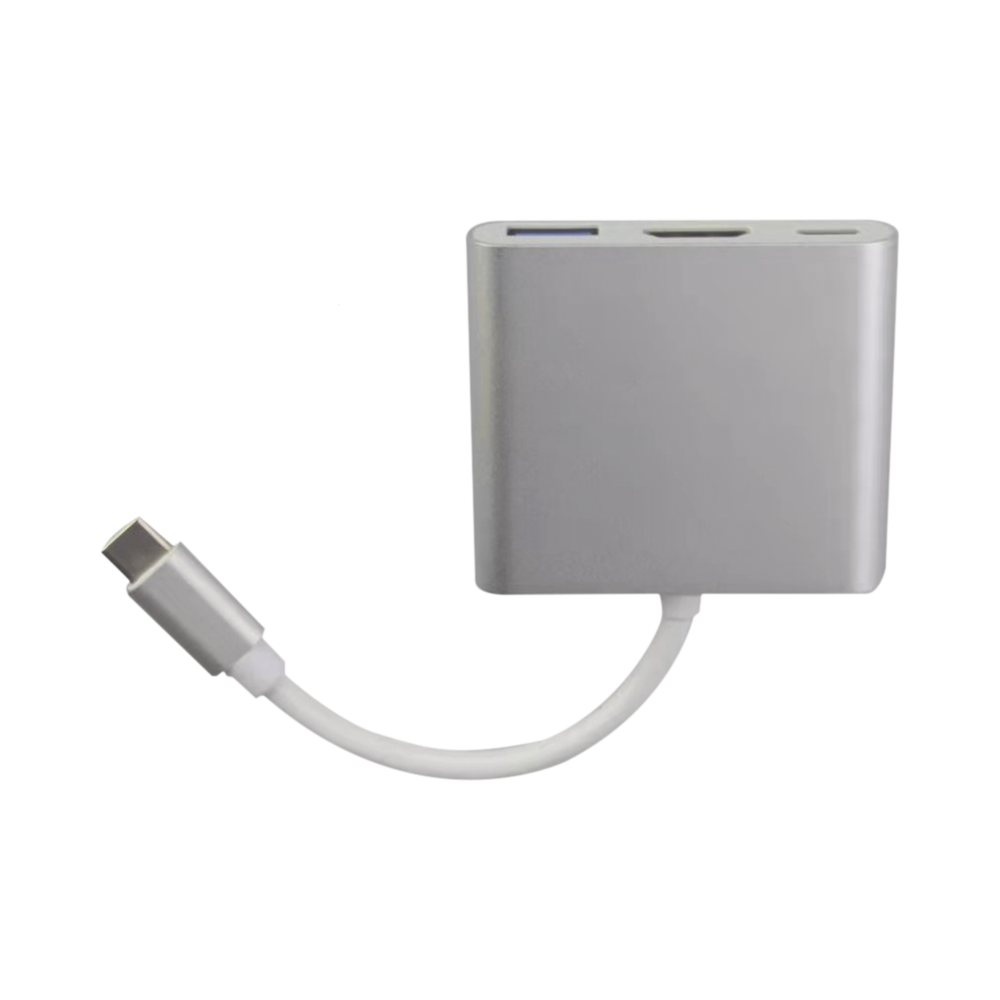 Adaptador Multipuerto USB-C 3.1 A HDMI 4K / USB 3.0 / USB – C /  Alta Velocidad de Transmisión de Datos / Admite Carga Rápida (PD) en el Puerto USB – C